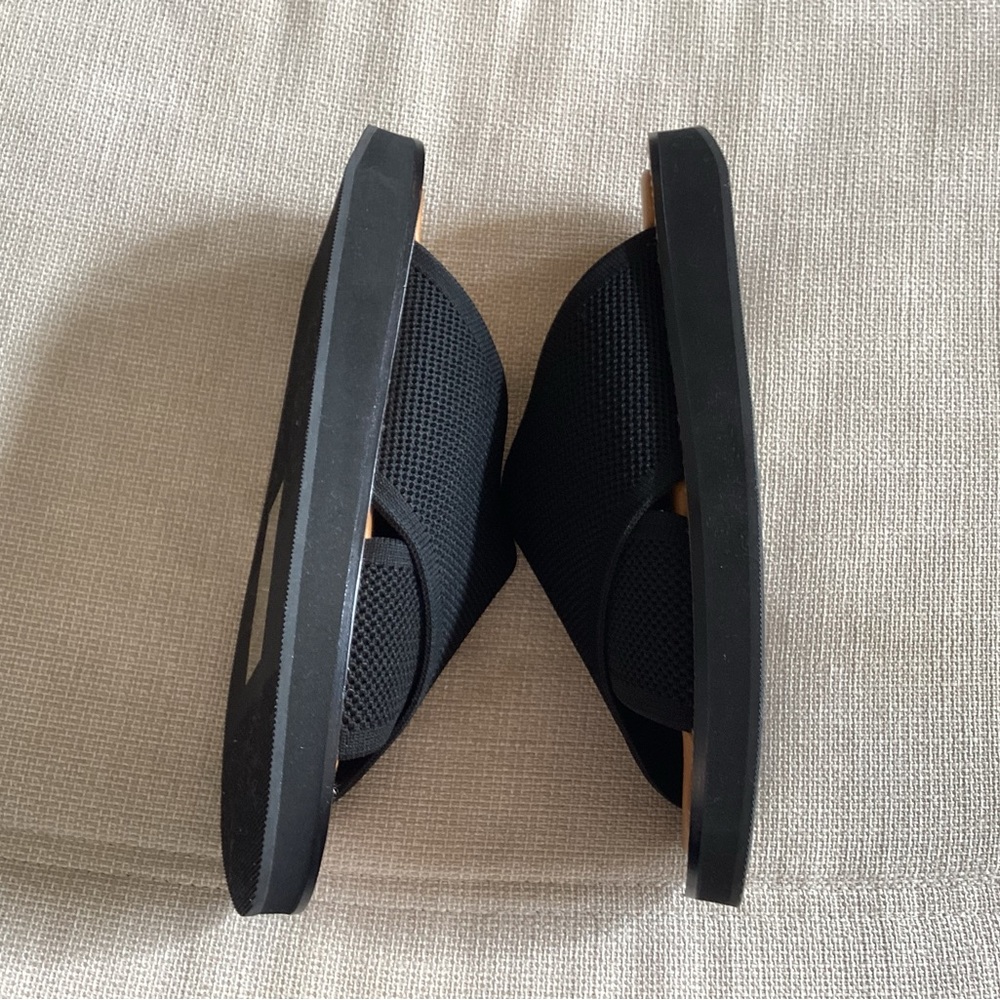 Everlane The ReKnit City Flatform Black Sandals 6.5 - Picture 5 of 7